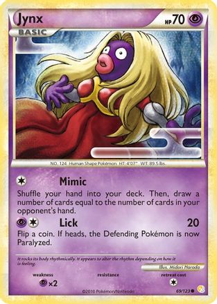 Jynx (69/123) [HeartGold & SoulSilver: Base Set] - Trinity Hobby
