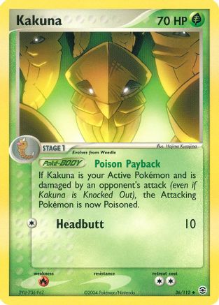 Kakuna (36/112) [EX: FireRed & LeafGreen] - Trinity Hobby