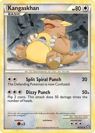 Kangaskhan (36/102) [HeartGold & SoulSilver: Triumphant] - Trinity Hobby