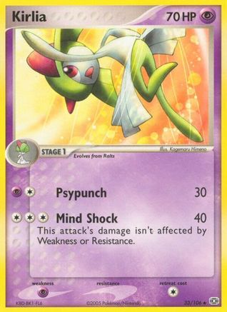 Kirlia (33/106) (Stamped) [EX: Emerald] - Trinity Hobby