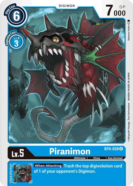 Piranimon [BT4-028] [Great Legend] - Trinity Hobby