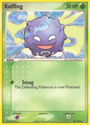 Koffing (62/107) (Stamped) [EX: Deoxys] - Trinity Hobby