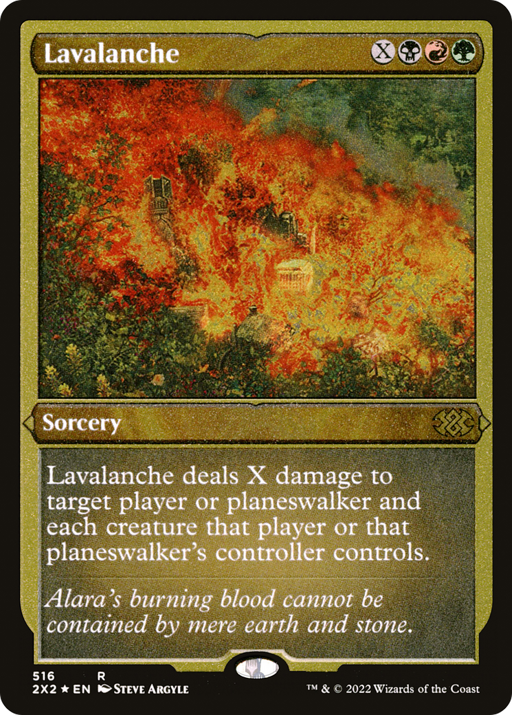 Lavalanche (Foil Etched)  [Foil]  (2X2-516) - [Double Masters 2022] - Trinity Hobby