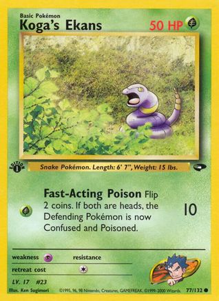 Koga's Ekans (77/132) [Gym Challenge Unlimited] - Trinity Hobby