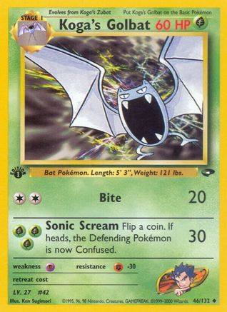 Koga's Golbat (46/132) [Gym Challenge Unlimited] - Trinity Hobby