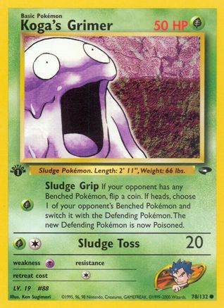 Koga's Grimer (78/132) [Gym Challenge 1st Edition] - Trinity Hobby