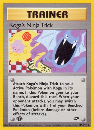 Koga's Ninja Trick (115/132) [Gym Challenge Unlimited] - Trinity Hobby