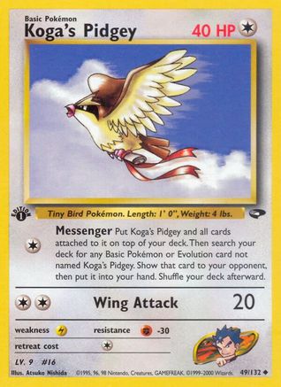 Koga's Pidgey (49/132) [Gym Challenge 1st Edition] - Trinity Hobby