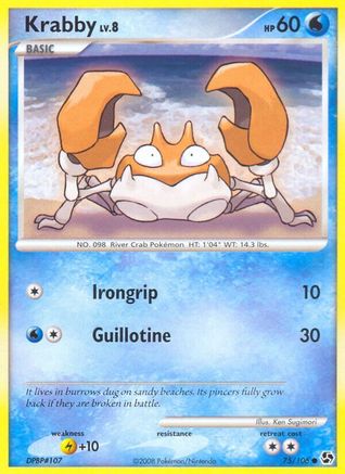 Krabby (75/106) [Diamond & Pearl: Great Encounters] - Trinity Hobby