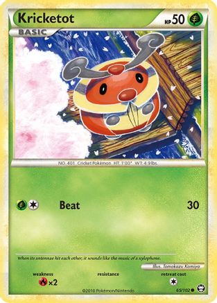Kricketot (65/102) [HeartGold & SoulSilver: Triumphant] - Trinity Hobby