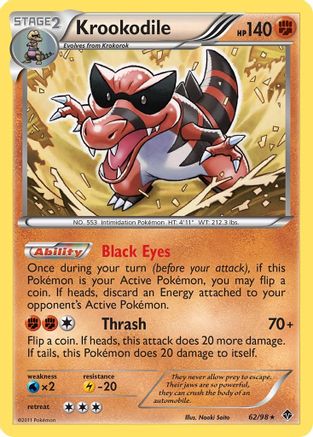 Krookodile (62/98) [Black & White: Emerging Powers] - Trinity Hobby