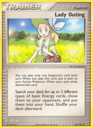 Lady Outing (87/107) (Stamped) [EX: Deoxys] - Trinity Hobby