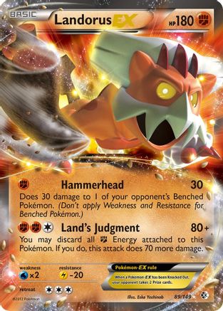 Landorus EX (89/149) [Black & White: Boundaries Crossed] - Trinity Hobby