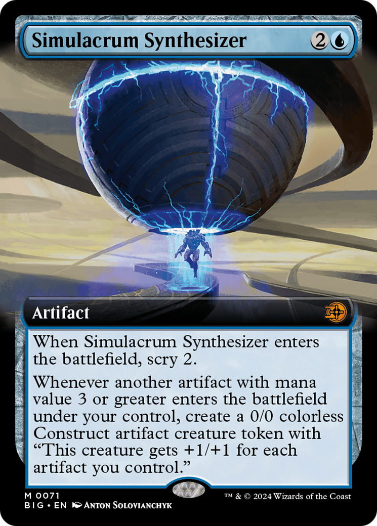 Simulacrum Synthesizer (Extended Art) [Outlaws of Thunder Junction: The Big Score] - Trinity Hobby