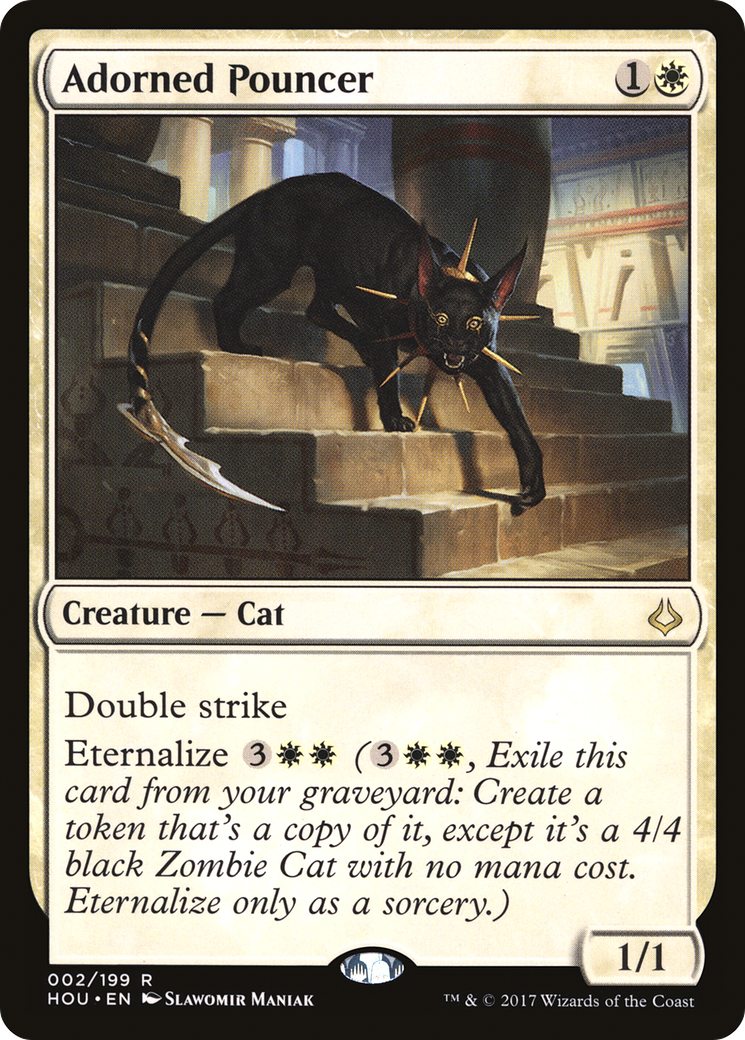 Adorned Pouncer [Hour of Devastation] - Trinity Hobby
