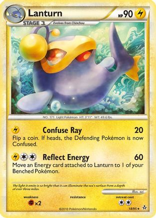 Lanturn (18/95) [HeartGold & SoulSilver: Unleashed] - Trinity Hobby