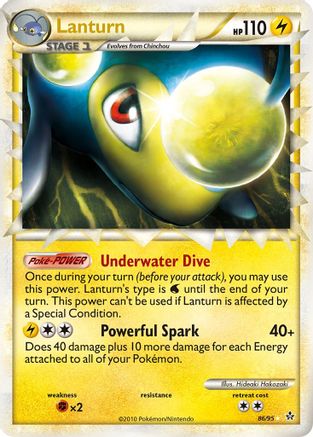 Lanturn (86/95) [HeartGold & SoulSilver: Unleashed] - Trinity Hobby