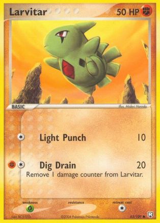 Larvitar (63/109) (Stamped) [EX: Team Rocket Returns] - Trinity Hobby