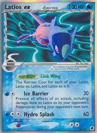 Latios ex (96/101) (Delta Species) [EX: Dragon Frontiers] - Trinity Hobby