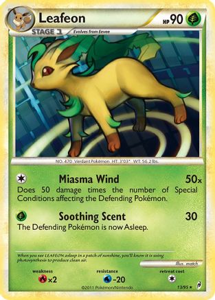 Leafeon (13/95) [HeartGold & SoulSilver: Call of Legends] - Trinity Hobby