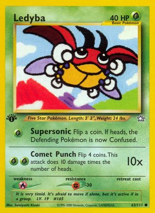 Ledyba (63/111) [Neo Genesis Unlimited] - Trinity Hobby