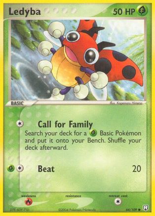 Ledyba (64/109) (Stamped) [EX: Team Rocket Returns] - Trinity Hobby