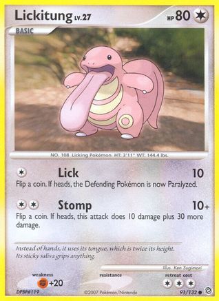 Lickitung (91/132) [Diamond & Pearl: Secret Wonders] - Trinity Hobby