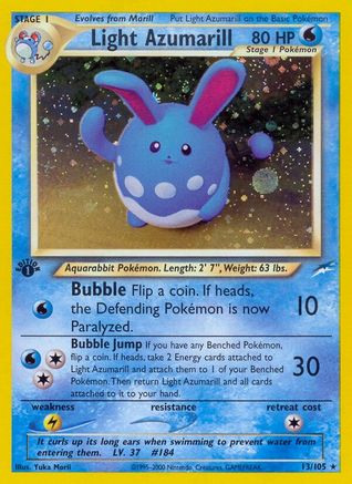 Light Azumarill (13/105) [Neo Destiny 1st Edition] - Trinity Hobby