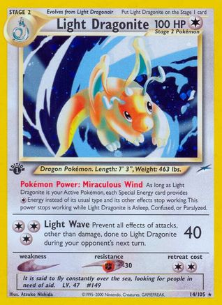 Light Dragonite (14/105) [Neo Destiny Unlimited] - Trinity Hobby
