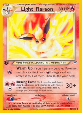 Light Flareon (46/105) [Neo Destiny 1st Edition] - Trinity Hobby