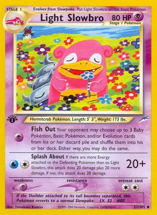 Light Slowbro (51/105) [Neo Destiny 1st Edition] - Trinity Hobby