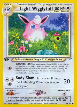 Light Wigglytuff (54/105) [Neo Destiny Unlimited] - Trinity Hobby