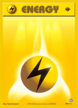 Lightning Energy (109/111) [Neo Genesis 1st Edition] - Trinity Hobby