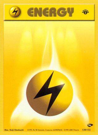 Lightning Energy (130/132) [Gym Challenge Unlimited] - Trinity Hobby