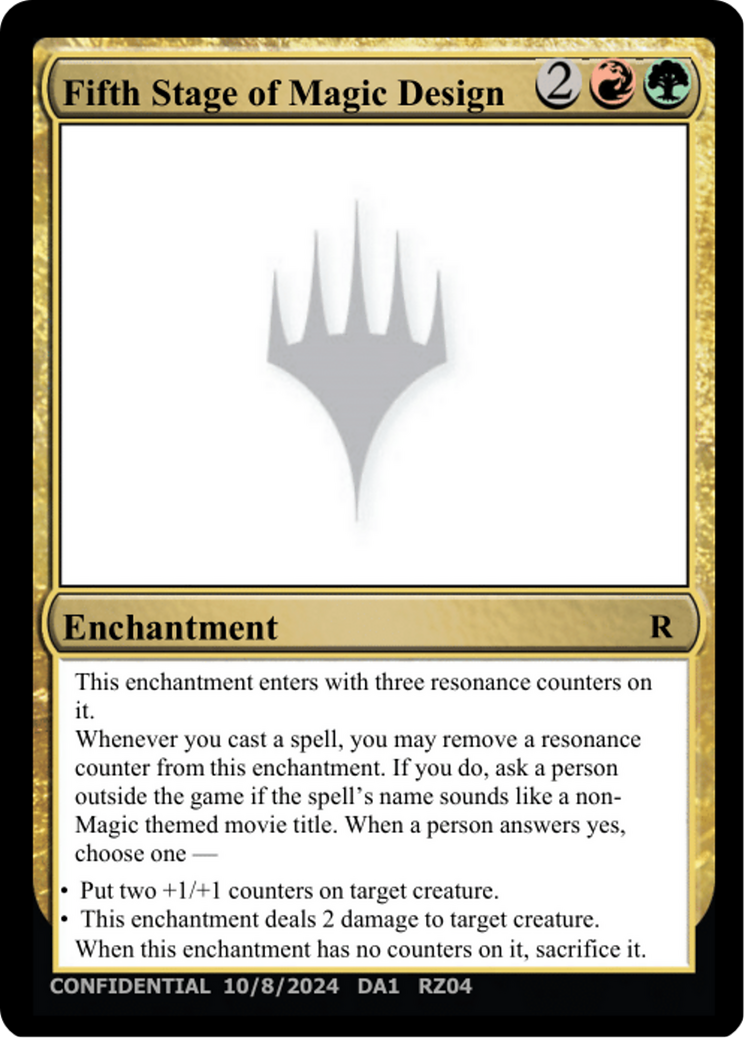 Fifth Stage of Magic Design [Mystery Booster 2 Playtest Cards]