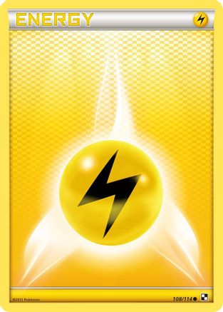 Lightning Energy (108/114) [Black & White: Base Set] - Trinity Hobby