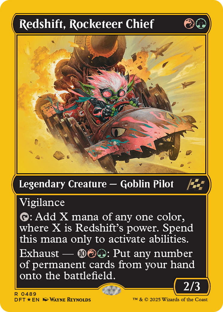 Redshift, Rocketeer Chief (First-Place Foil) [Aetherdrift] - Trinity Hobby