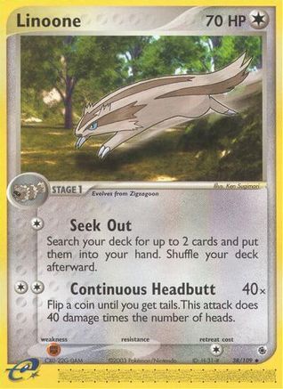 Linoone (38/109) [EX: Ruby & Sapphire] - Trinity Hobby