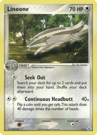 Linoone (3/10) [EX: Trainer Kit - Latios] - Trinity Hobby