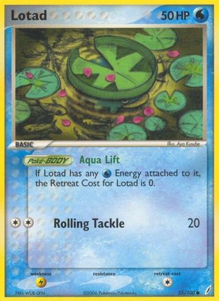 Lotad (55/100) (Stamped) [EX: Crystal Guardians] - Trinity Hobby