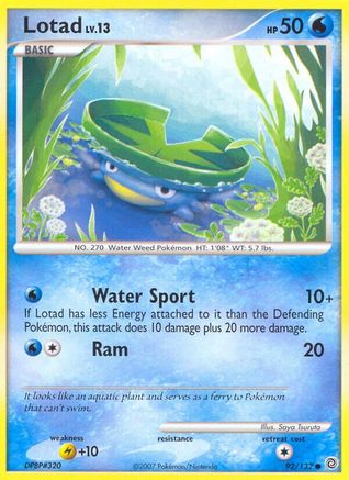Lotad (92/132) [Diamond & Pearl: Secret Wonders] - Trinity Hobby