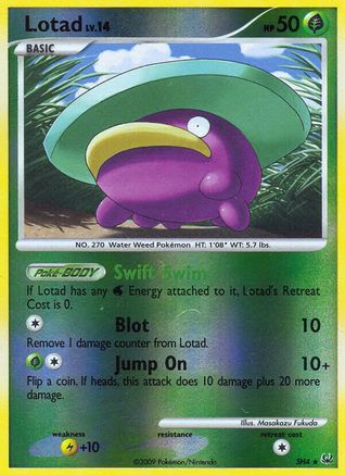 Lotad (SH4) [Platinum: Base Set] - Trinity Hobby