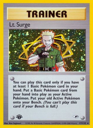 Lt. Surge (17/132) [Gym Heroes Unlimited] - Trinity Hobby