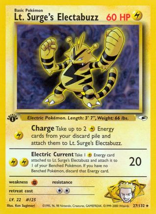 Lt. Surge's Electabuzz (27/132) [Gym Heroes Unlimited] - Trinity Hobby