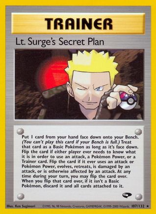 Lt. Surge's Secret Plan (107/132) [Gym Challenge Unlimited] - Trinity Hobby