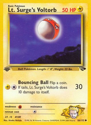 Lt. Surge's Voltorb (86/132) [Gym Challenge 1st Edition] - Trinity Hobby