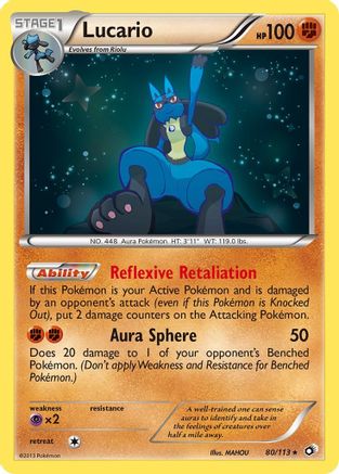 Lucario (80/113) [Black & White: Legendary Treasures] - Trinity Hobby