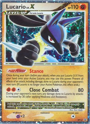 Lucario LV.X (DP12) [Diamond & Pearl: Black Star Promos] - Trinity Hobby