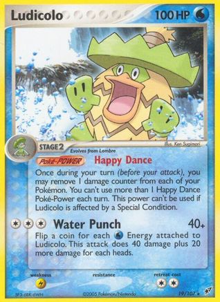 Ludicolo (19/107) (Stamped) [EX: Deoxys] - Trinity Hobby