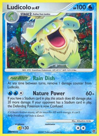 Ludicolo (13/132) [Diamond & Pearl: Secret Wonders] - Trinity Hobby